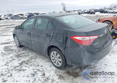 2014 Toyota Corolla Le from USA, damaged, VIN 2T1BURHE2EC104164